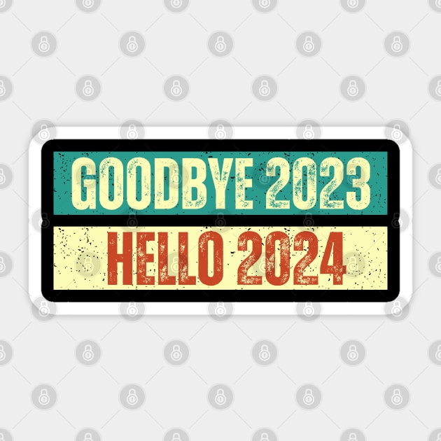 Goodbye 2023 Hello 2024 Sticker by MtWoodson